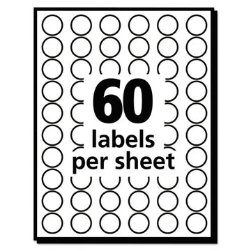 Avery® Handwrite Only Self-adhesive Removable Round Color-coding Labels, 0.5" Dia., Neon Green, 60-sheet, 14 Sheets-pack, (5052) freeshipping - TVN Wholesale